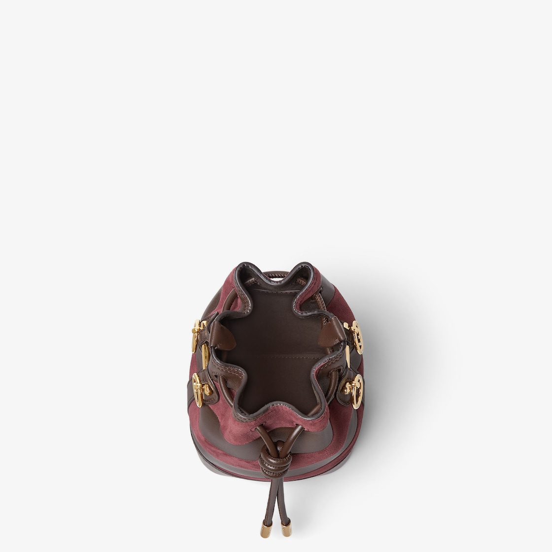 FENDI Mon Tresor Mini-bag in leather and suede with two-tone inlay - Image 5